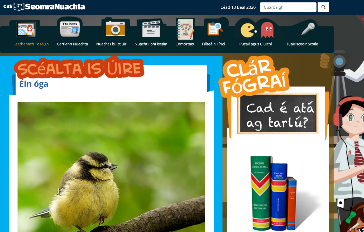 Image: Irish - Seomra Nuachta